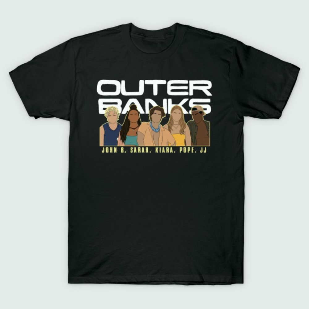 Outer Banks Squad Black Unisex T-shirt, Outer Bank TV Series, Outer Banks Shirt